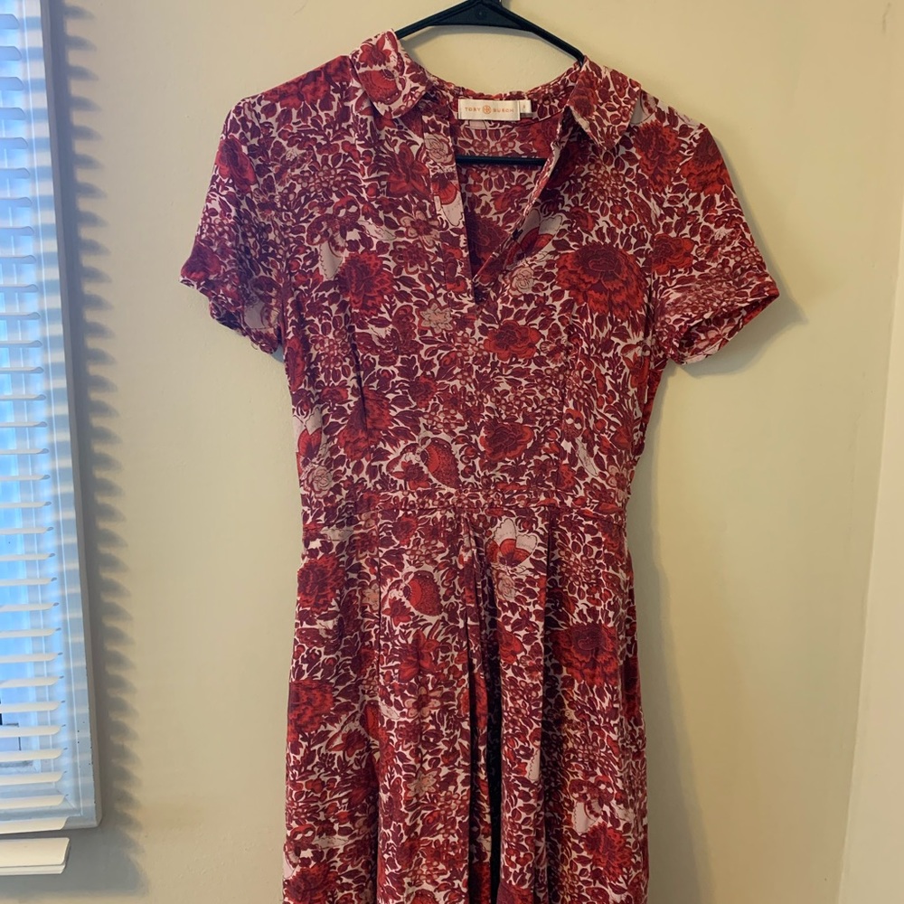 Tory Burch Kendra Floral Silk Dress